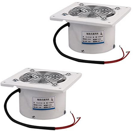 PURPLLE 2X 4 Pulgadas 20W 220V Ventilación Extractor Extractor Ventilador Pared Ventana Cocina Baño Ventilador Aire Puro Ventilación
