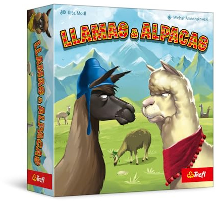 Trefl – Llamas & Alpacas – Familienspiel, Kinderspiel, Planen, Spiel für Erwachsene und Kinder ab 6 Jahre