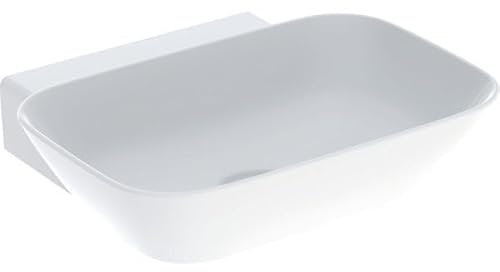 Geberit ONE Aufsatzwaschtisch Schalenform, Abgang vertikal, 50x14x40cm, 505.04; Ausführung: ohne Hahnloch