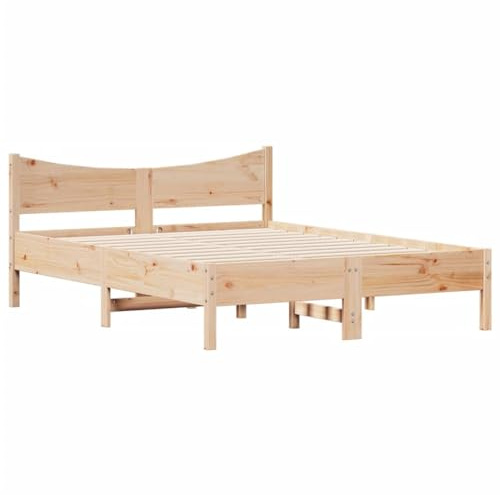 vidaXL Letto senza Materasso 140x200 cm in Legno Massello di Pino