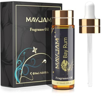 MAYJAM Huile Parfumée de Rhum à La Baie pour Diffuseur 10ML | Huile Essentielle de Rhum à La Baie pour Humidificateur d'Huiles Essentielles, Aromathérapie, DIY