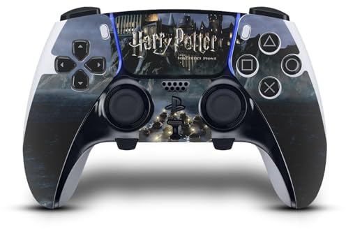 Head Case Designs Officially Licensed Harry Potter Castle Graphics Vinyl Sticker Gaming Skin Decal Cover Compatible With Sony PlayStation 5 PS5 DualSense Edge Controller