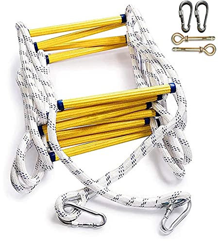Rope Ladder,Safety Ladder Fire Escape Emergency Rope Ladder,Emergency Ladders for Kids and Adults/15M