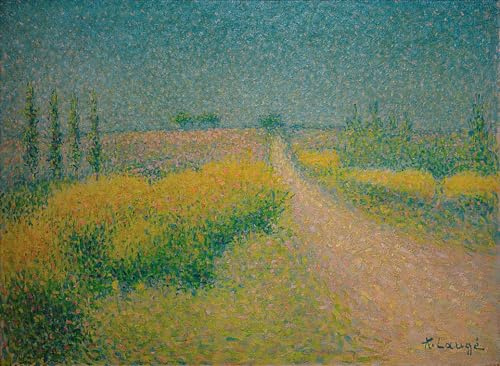 FIKAGXQGT Picture on Canvas Modern Wall Artwork Canvas Image the Broom Road by Achille Lauge Retro Decorative Painting for Home Decor 60x90cm