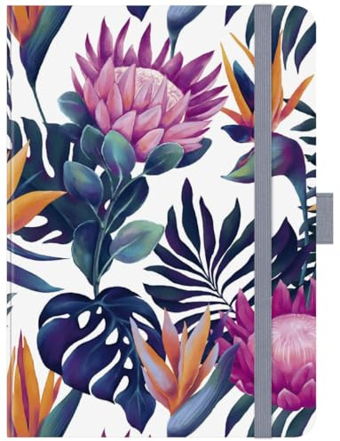 Premium Timer Midi Exotica - Kalender 2026 - Korsch-Verlag - Taschenkalender mit Stifthalter, Lesebändchen und Zetteltasche - eine Woche auf 2 Seiten - 11 cm x 15,5 cm