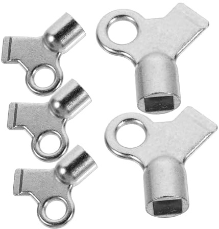 MAGICLULU 5 Piezas Llaves De Válvula De Escape Para Purgar Radiadores Herramienta De Plomería De Aire Llave De Agua Metálica Para Radiadores Viejos Para Radiador Para Purgar Radiador