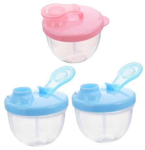 HONITANO 3stücke Milchpulver Behälter Mini Mit Luftdichtem Deckel Fächer Tragbarer Milchpulverportionierer Für Reisen Outdoor Und Einkaufstasche -frei Bruchsicher Dicht Verschlossen