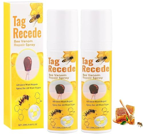 2 Stück Bienengift Spray,Bee Smooth Spray,Natürlicher Extrakt,Einfach Anzuwenden,für Alle Hauttypen Geeignet