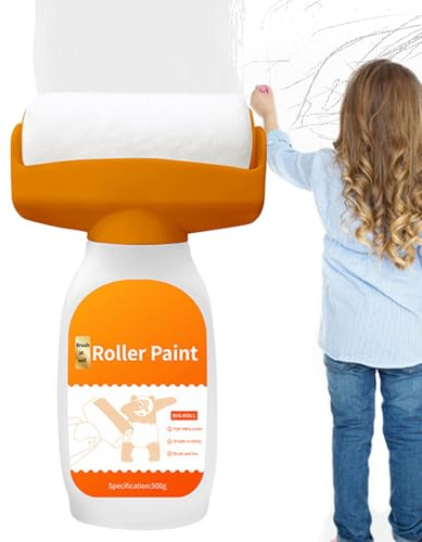 Fierudeng Refillable Paint Roller | 500g Portable Wall Paint - Application Tools for Bathtub Cabinet Door Trim Wood Interior Exterior Residential Commercial Offices Indoor Outdoor Kitchen Living