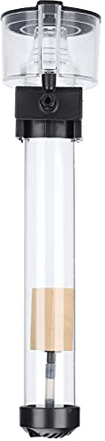 Luocute Skimmer de Proteínas para Acuario, Separador de Proteínas de Vidrio de Borosilicato con Piedra de Aire de Madera de Cal de Primera Calidad, Vista Clara y Estructura Fuerte