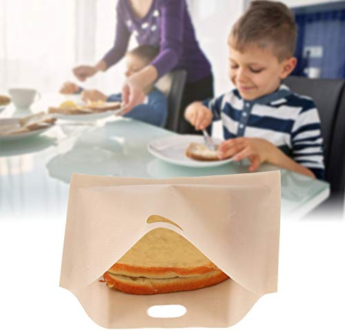 Yctze Sacs Réutilisables pour Grille-pain en Fibre de Verre avec Revêtement Antiadhésif pour -ondes – Griller des Sandwichs, des Pâtisseries Chauffantes, des Tranches de Pizza et des Nuggets de