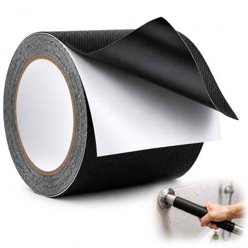 PEIZHIYC Griffband Selbstklebend 10 cm x 5 m, Antirutsch | Selbstklebend Klebeband Gummi, zuschneidbar für Werkzeuge, Handläufe, Fitnessgeräte, DIY