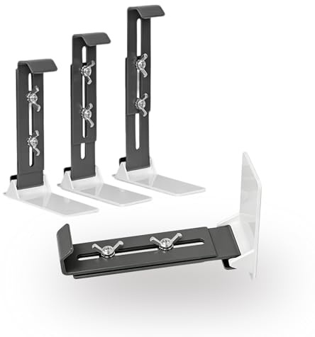 auvstar Jardiniere Fenetre Exterieur,4X Porte Balconnieres Extérieur | Universel et Réglable Supports de Jardinière Balcon,Porte Jardinière Balcon Pas de Perçage