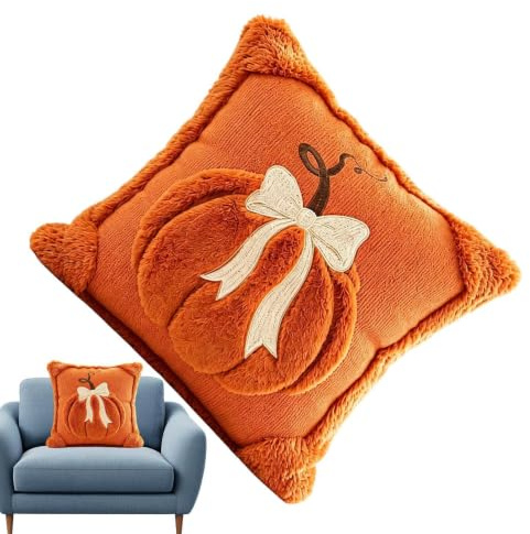Genérico s para Cojín Calabaza Suave Decorativa Rústica con Calabaza y