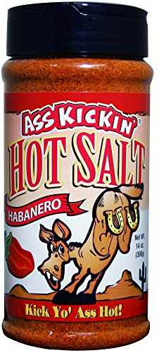 Kickin' Épicez votre vie avec notre sel piquant à l'habanero premium - Infusion de saveurs ardentes pour chaque plat - Bouteille à saupoudrer de 14 oz