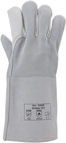 ASATEX Schweißer-Handschuh - Rindleder 535VS, naturfarben (12 Paar)
