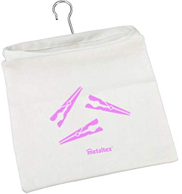 Metaltex 405190 Wäscheklammerbeutel mit Haken Peggy