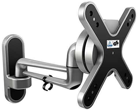 RICOO Supporto monitor muro S2011 Girevole Inclinabile Schermo PC 13-29 (33-74 cm) Staffa TV universale Televisore LED/LCD/Curvo VESA 100 x 100