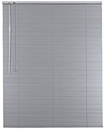 Original Easy-Shadow Aluminium Jalousie 16 mm Lamellen Breite 165 x 160 cm Höhe in Farbe silber - Bedienseite links - Fensterjalousie Jalousette Jalousien Alu-Jalousien Alu-Jalousetten Fenster Rollo Lamellenbreite 16mm / Maßanfertigung