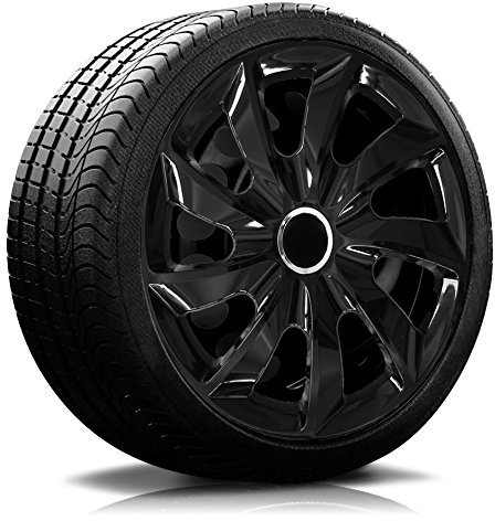 15 Zoll RKK05 Premium Line (Schwarz) Radkappen/Radzierblenden 4 Stück