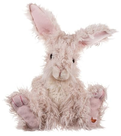 Wrendale - PLUSH001 - Plüschtier, Hase Rowan, mit Leinentasche, 26cm x 22cm x 20cm