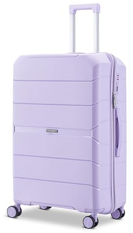 Skycases Urban Adventurer Reisekoffer 79L – Violett – Trolley mittelgroß Hartschale mit Zahlenschloss & 4 Rollen
