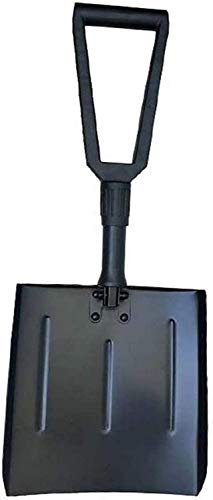 Pelles à neige Pelle de neige pliable, pelle de neige portable Alliage d'aluminium Grande neige pliante Retrait de la pelle pour voiture, camion SUV motoneige ou à l'extérieur d'urgence LQHZWYC