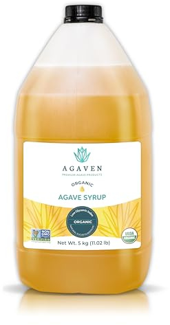 Agave Bulk Nectar By AGAVEN Natural Syrup Sweetener (Natural, 176.37 Ounces)