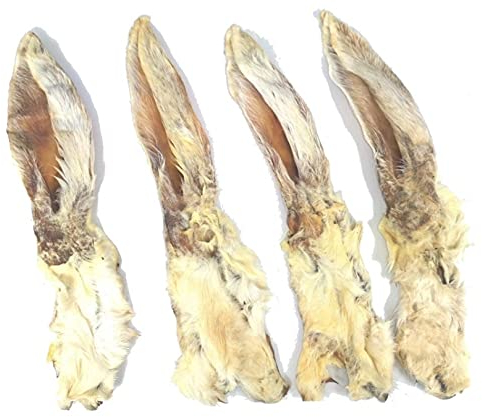 Kaureks Natur Kaninchenohren mit Fell 2x500g, ca 75 STK. Hasenohren, fettarm, Kauartikel, Kausnack