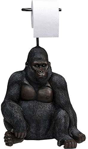 Kare Design Papierrollenhalter, sitzender Gorilla, handgearbeitet, Accessoire, Artikelhöhe 51cm
