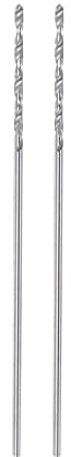 QUARKZMAN 2 Stück Holzspiralbohrer, Holzbohrer 0.75 mm, Professional Metallbohrer, Spiralbohrer C3/K10 Wolfram Karbid Präzision für Metall, Holz und Kunststoff