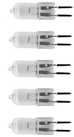 DLEDMOP GU5.3 2 Pin Base 70W Halogen Bulbs Lighting G5.3 24V 50W Halogen Bulb Lamp 35W Under Cabinet Puck Light Lighting Replacement,50W,5PCS