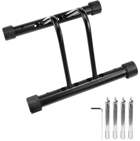 FSWWSF Soporte bicicleta, para suelo y pared, de acero, con ajuste de distancia para bicicleta carretera, bicicleta montaña