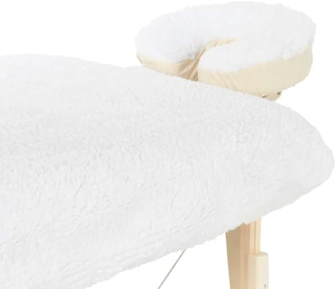 Fleece Spannbezug für Massageliegen, Liegenbezug, extra weich, Waschbarer, hypoallergen, inklusive Kopfstützenbezug, 188cm x 76cm, 2,5cm dick - Massage-Zubehör (Deluxe) (Deluxe)