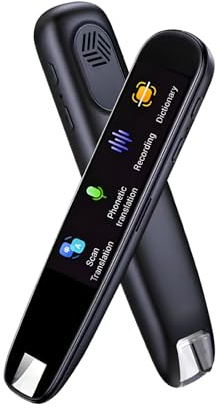 Gotrain Stylo Traducteur Stylo de Traduction en Ligne Traducteur de Lecture pour Dyslexie 112 Langues Stylo Portable Multifonctionnel Prend en Charge la Synthèse Vocale et la Conversion Texte-Voix