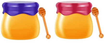 Bobeini Lip Mask, Honeypot Lip Mask,Bobeini Honey Pot Lip Mask,Honey Lip Mask, Sleep Overnight Lip Mask for Lip Care, Hydrating Lip Mask, Bobeini Moisturizing and Hydrating Lip Mask (MIX 2PC)