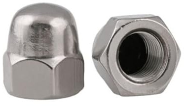 2/5/10 Stück M8 M10 M12 M14 M16 A2-70 Edelstahl Feingewinde-Überwurfmutter(M12x1.5 5pcs)