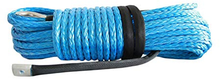 BINGNU Corde de treuil synthétique, Corde de treuil synthétique de 12mm * 30m, Corde for treuils électriques, Extension de Corde de treuil de Bateau pour véhicule Tout-Terrain 4WD Camion SUV