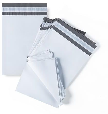 Pakico | 100 B5 Versandtaschen 18,5 x 24,5 cm | Graue Versandtaschen Opake Gemischte Größe Posttaschen Pakettaschen Grosse Kuriertasche