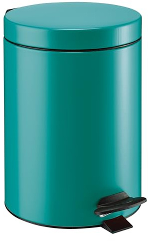 ROSSIGNOL Poubelle de salle de bains, Certifiée Origine France Garantie, Poubelle 5L, Poubelle à pédale, Seau intérieur amovible, Large pédale CYJEU