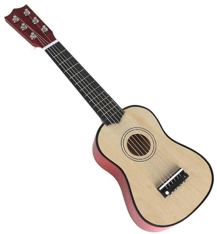 Mini Holzgitarre Ukulele 6 Saiten Musikinstrumente Geschenk Ukulele Set