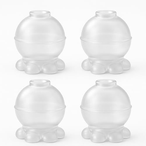 Floravyn 4pcs Mini Silicone Cupping Therapy Set or Nipple Corrector, Suction Puller for Breastfeeding Support, Nipple Suction Device for Massage & Cupping Therapy (White)