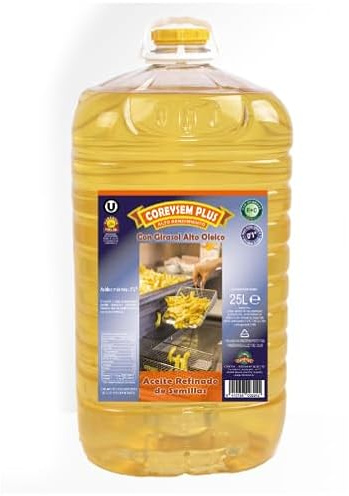 Olio di semi vegetali 25L in contenitore PET – Formato professionale, ideale per cucinare e friggere, gusto delicato e uso intensivo