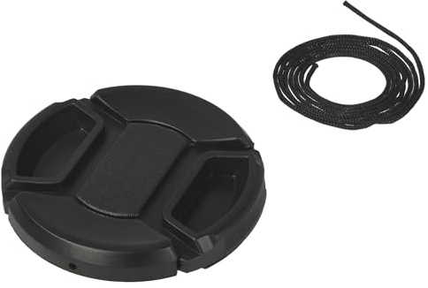 vhbw Universal Objektivdeckel 52 mm für Kamera | Kunststoff Schwarz, mit Innengriff