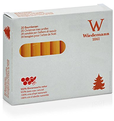 Baumkerzen 100% Bienenwachs Christbaumkerzen 98 x 13 mm, deutsche Marken Kerzen Qualität