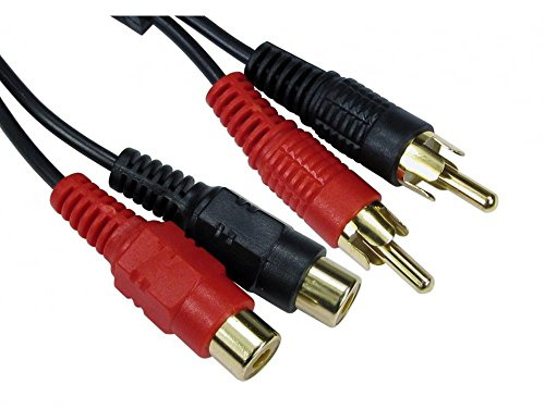 Alida Systems ® Câble d'extension Twin RCA 3m - Qualité supérieure - Or 24k - Homme à Femme