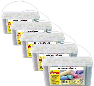 Eberhard Faber 526550 - StraÃŸenmalkreide, 50er Eimer (50er Eimer | 5 Eimer)
