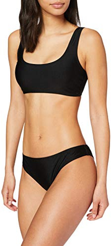URBAN CLASSICS Bikini da Donna Mare, Brassière e Slip a Vita Bassa, Costume da Bagno Donna a Due Pezzi, Colore Nero e Taglie XS - XXL