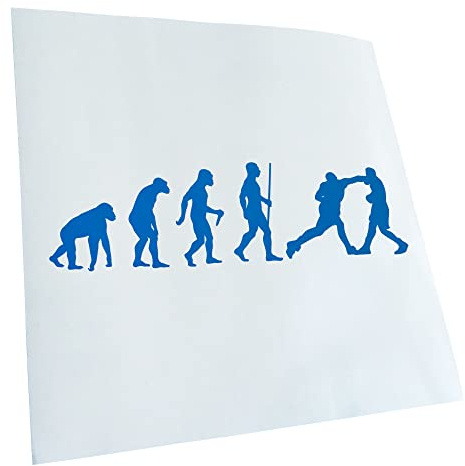 Kiwistar - Autocollant - Boxes Knockout Evolution II - bleu - G24 - Pour voitures, vélos, véhicules, motos, cyclomoteurs, tuning, vitres arrière