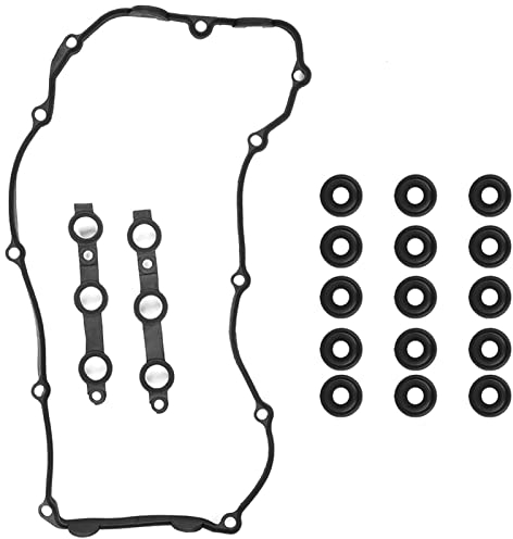 Set di Guarnizioni del Bullone della Guarnizione del Coperchio della Valvola del Motore 11129070990 Sostituzione per la Guarnizione del Coperchio della Valvola E36 E38 E39 E46